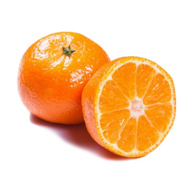 mandalina beyaz izole