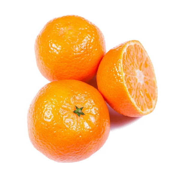 Tangerines isolated on white — Stock Photo, Image