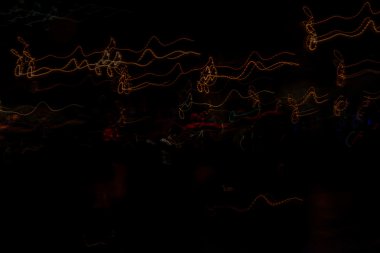 Işık çizgi gece gökyüzü ve araba farlar ışıklar p yaptı