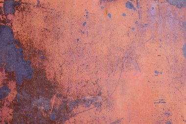 paslı çizilmiş metal