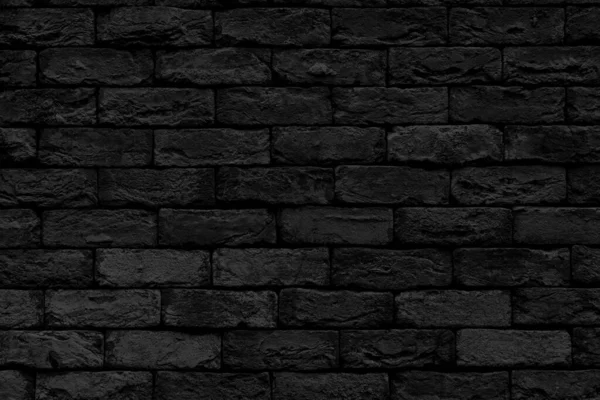 Black Brick Wall Texture Background — Stock Photo, Image