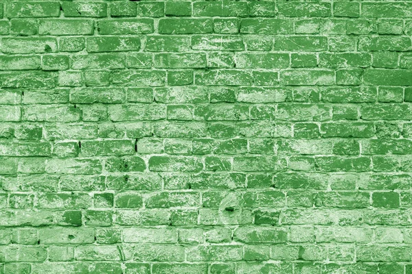 Πράσινο Τούβλο Τοίχο Υφή Φόντο — Φωτογραφία Αρχείου