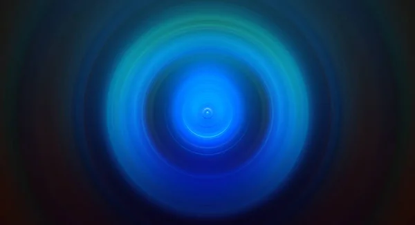 抽象的なラウンドブルーの背景 中心点からの円 多様化する円のイメージ 円を作る回転 — ストック写真