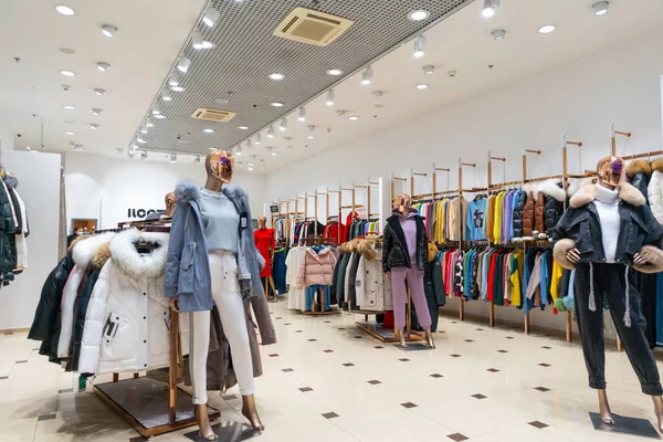 Moscovo Rússia Novembro 2020 Antecedentes Manequins Uma Loja Roupas Femininas — Fotografia de Stock