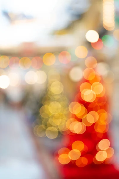 Mooi Bokeh Effect Wazig Helder Feestelijke Kerst Achtergrond — Stockfoto