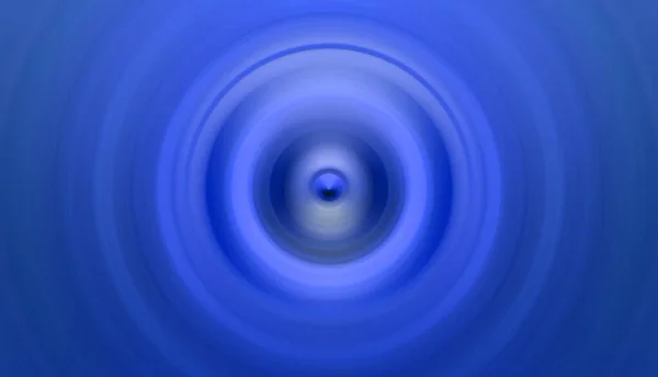 Abstract round blue background. Circles from the center point. Image of diverging circles. Rotation that creates circles.