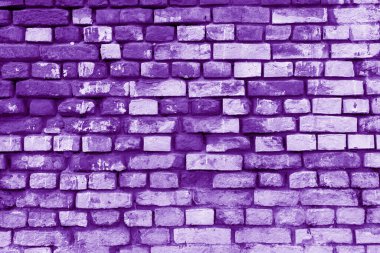 Mor tuğla bina duvarı. Modern bir çatı katının içinde. Tasarım için arkaplan