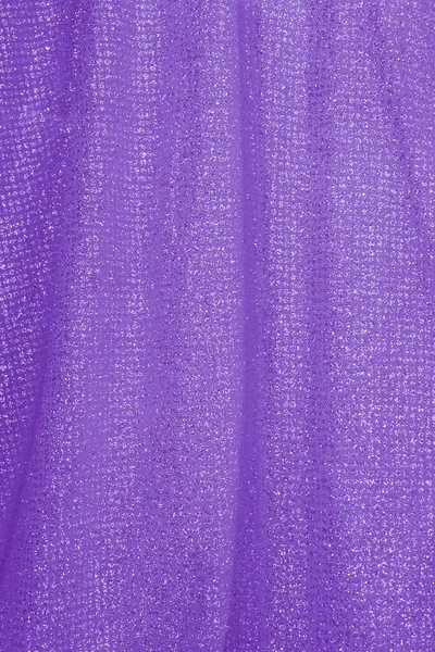 Piękne Fałdy Błyszczącej Fioletowej Tkaniny Tekstury Tekstylne — Zdjęcie stockowe