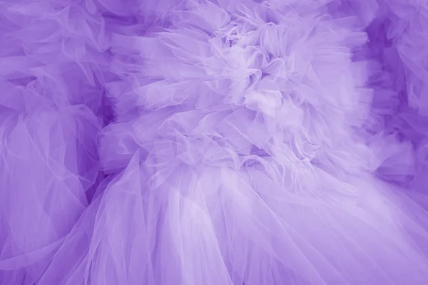 Vackra Veck Transparent Violett Tyg Textil Struktur — Stockfoto