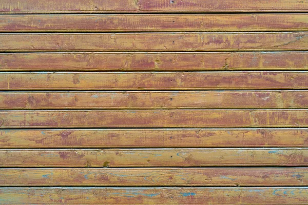 Old Wood Vintage Planks Covered Flaky Brown Paint — Stock Photo, Image