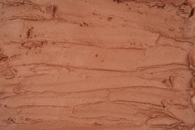 Çikolatalı dondurma dokusu. Üst Manzara. Lezzetli soğuk ikram.. 