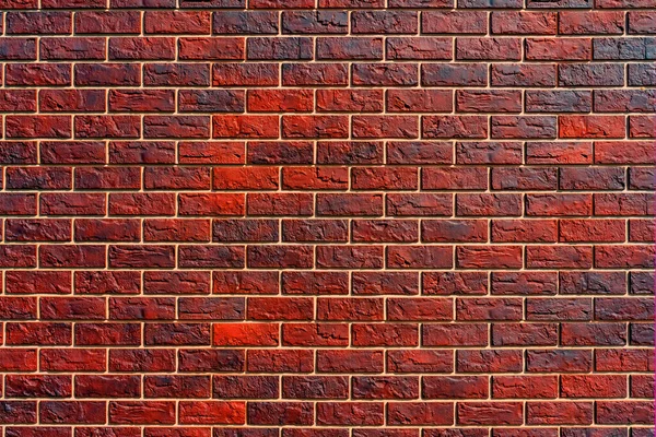 Röd Tegelvägg Modern Byggindustri Byggnadens Fasad — Stockfoto