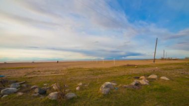 Belozersk Rusya'da Beach'de