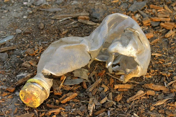 Bir depolama plastik şişede — Stok fotoğraf