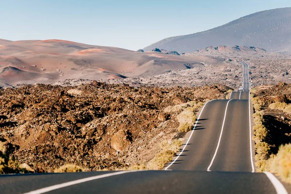 Timanfaya, Paesaggio vulcanico nell'isola di Lanzarote. Isole Canarie — Foto Stock