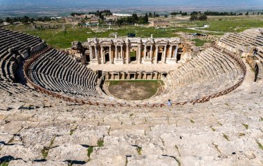 Türkiye, Denizli Eyaleti, Pamukkale, Hierapolis Tiyatrosu