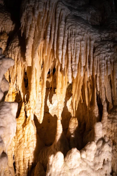 Underground krust cave in Marche Region, Italy. Frasassi — Stock Photo, Image