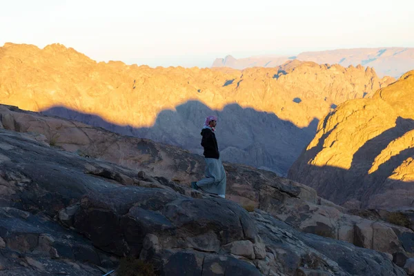 Dahab Egito 2020 Retrato Beduíno Nas Montanhas Sinai — Fotografia de Stock