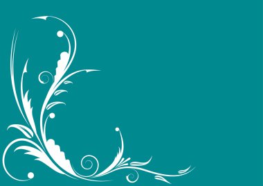 Beyaz çiçek süsleme 