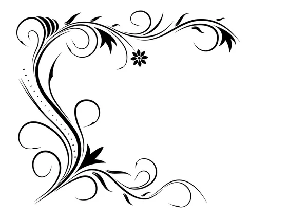 siyah çiçek süsleme 