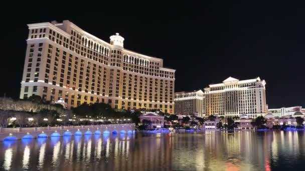 Las Vegas Fontes Time Lapse com Zoom — Vídeo de Stock