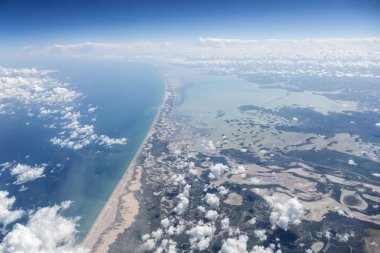 Yucatan Mexico Coast Aerial clipart