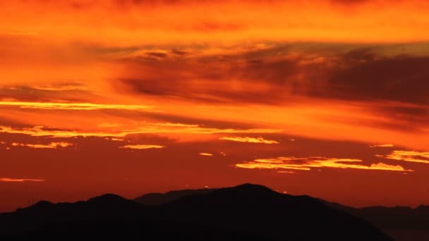 ベンチュラ郡のカリフォルニア州の日没時間経過ズーム — ストック動画