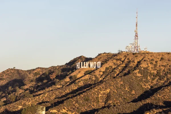 Hollywood işareti ve Mt. Lee — Stok fotoğraf