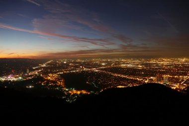 Los Angeles gece Vadi Manzaralı