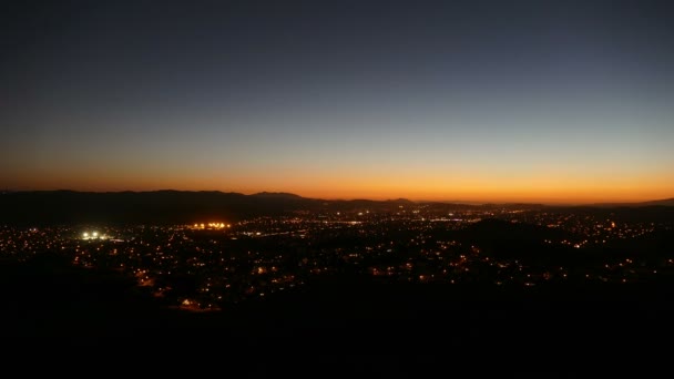 Suburban Califórnia anoitecer Time Lapse — Vídeo de Stock