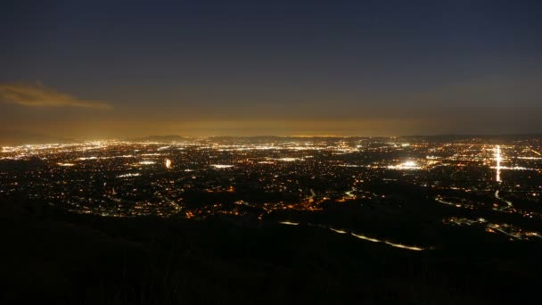 Lapso de tiempo de la noche de los Angeles — Vídeos de Stock