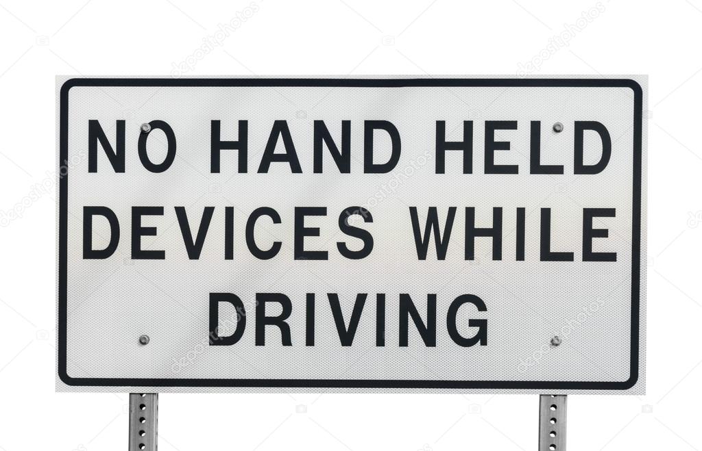 No Hand Held Devices While Driving