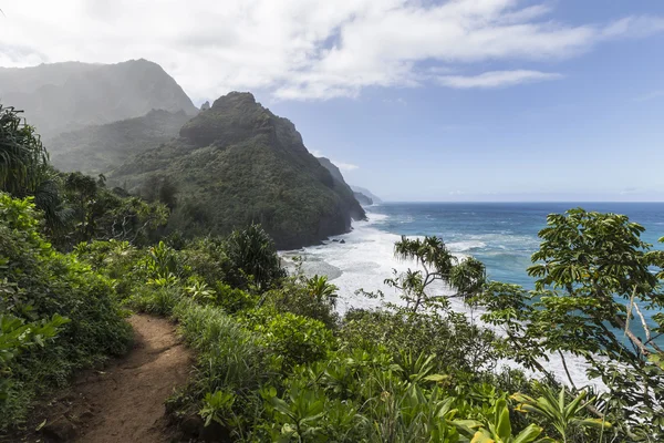 Na Pali Coast Trail Kauai — Stockfoto