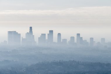 Sisli şehir görünümü Downtown Los Angeles