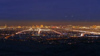 Gece zaman atlamalı için Las Vegas Dusk