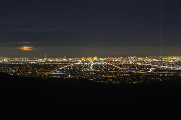 Las Vegas Full Moon Rising — Zdjęcie stockowe