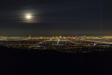 Las Vegas dolunay manzarası