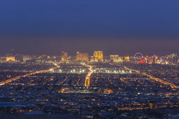 Las Vegas Strip alkonyatkor Haze — Stock Fotó