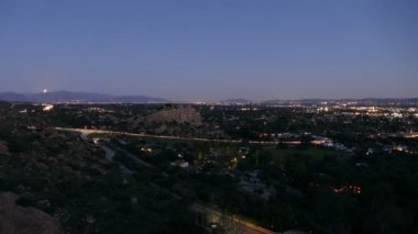 Los Angeles Vadisi Moonrise zaman atlamalı
