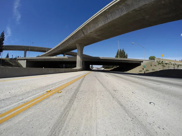 Los Angeles Freeway Interchange — Stockfoto
