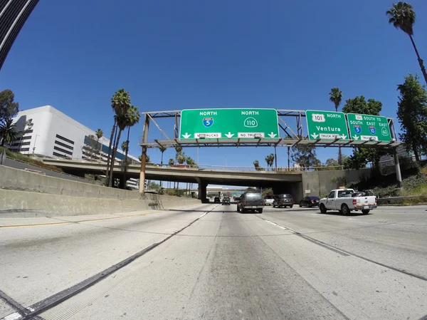 Şehir merkezinde los angeles otobanı — Stok fotoğraf