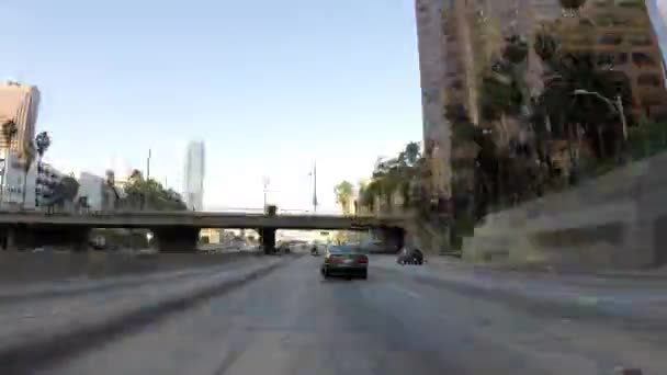 Гавань и автострады Санта-Моники — стоковое видео