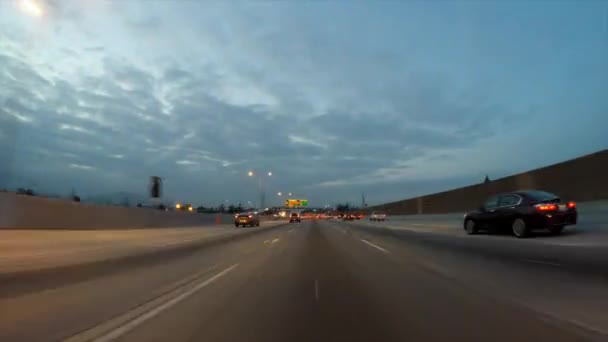 Golden State 5 Freeway Burbank California — Stock Video