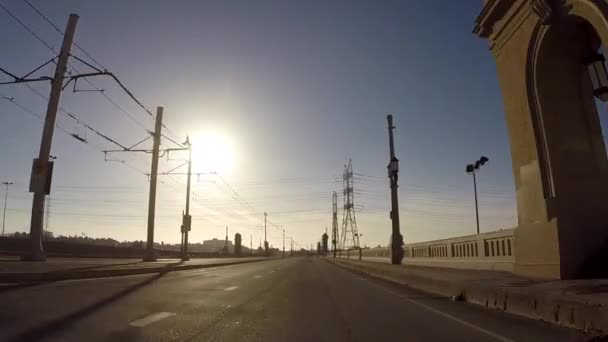 Brücke der 1. Straße - los angeles — Stockvideo