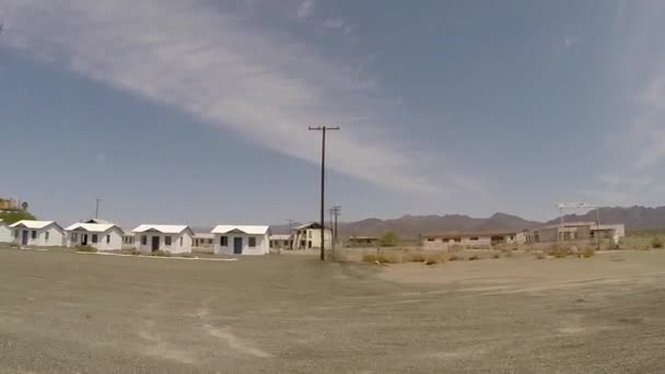 Historische route 66 Amboy California — Stockvideo