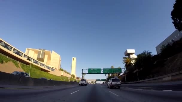 Sinal de auto-estrada Hollywood 101 — Vídeo de Stock