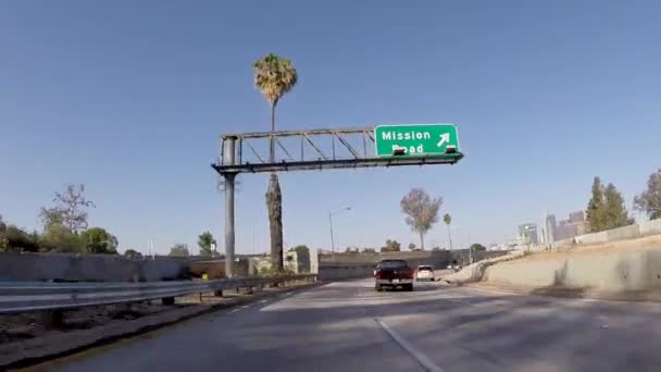 Hollywood 101 Freeway Sign — Stock Video