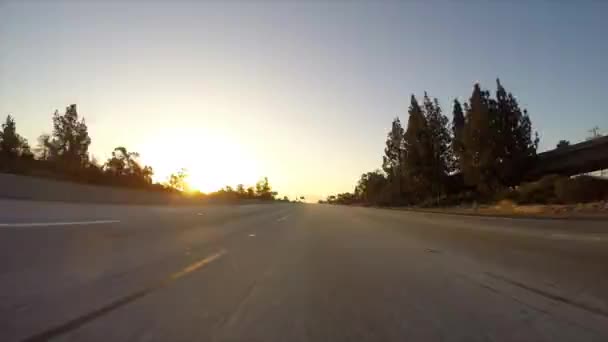 Amanecer de autopista de los Angeles — Vídeos de Stock