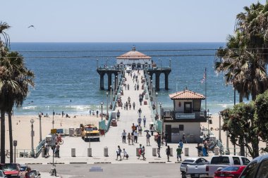 Manhattan beach iskelesinden, Güney Kaliforniya
