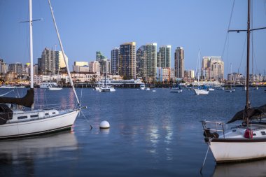 san diego Körfezi akşam ışığı